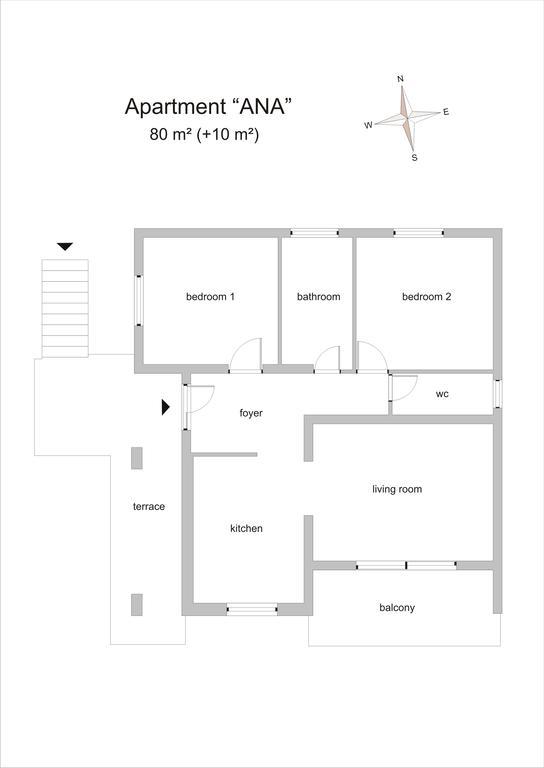 Ana Apartment Rabac Zimmer foto